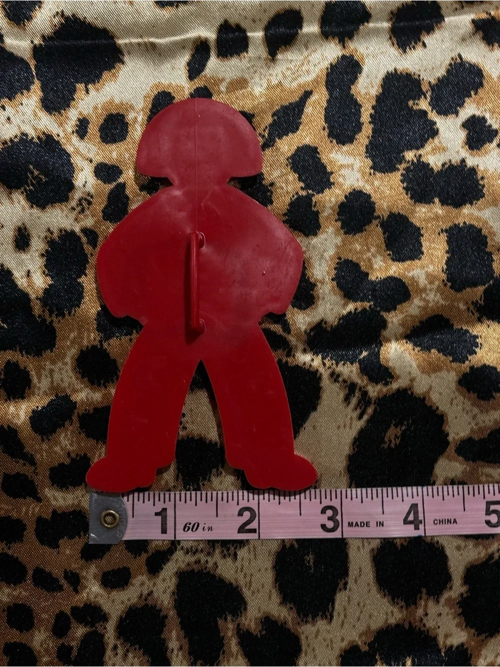 Vintage Tupperware Red Plastic Dutch Boy 4.5 inch Cookie Cutter